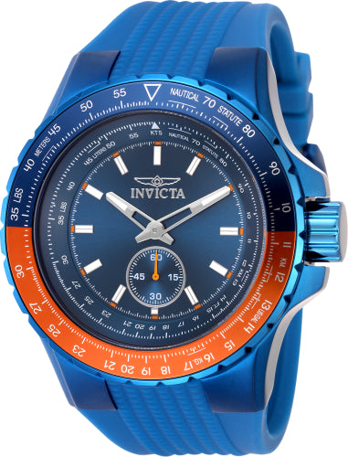 Invicta Men's 49310 Aviator  Quartz Multifunction Blue Dial Watch