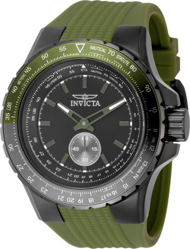 Invicta Men's 49323 Aviator  Quartz Multifunction Black Dial Watch