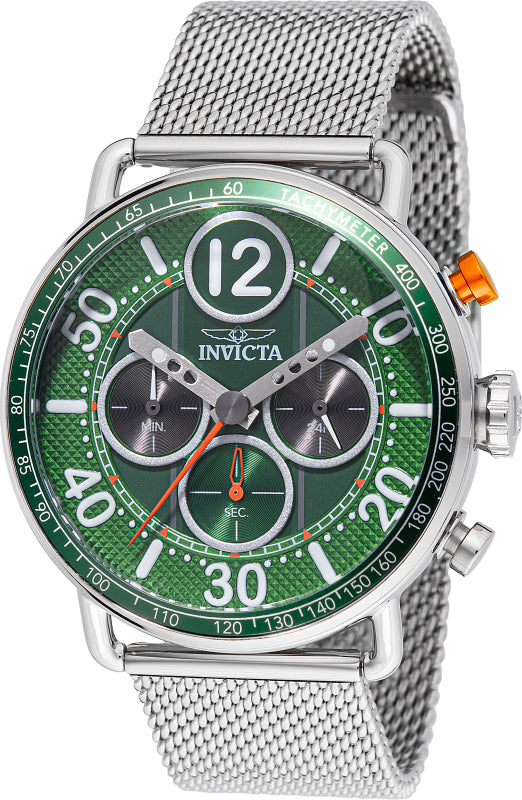 Invicta Men's 49373 Speedway Quartz Chronograph Green Dial Watch