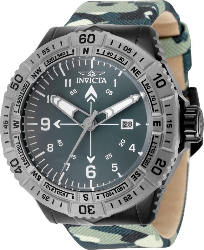 Invicta Men's 49510 Coalition Forces Quartz PC32 Matte, Metal Dial Watch