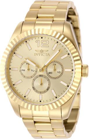 Invicta Men's 49520 Specialty  Quartz Chronograph Gold Dial Watch