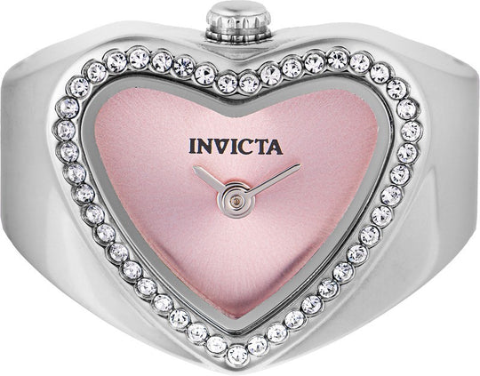 Invicta Women's 49571 Mini Quartz Pink Dial Ring Watch