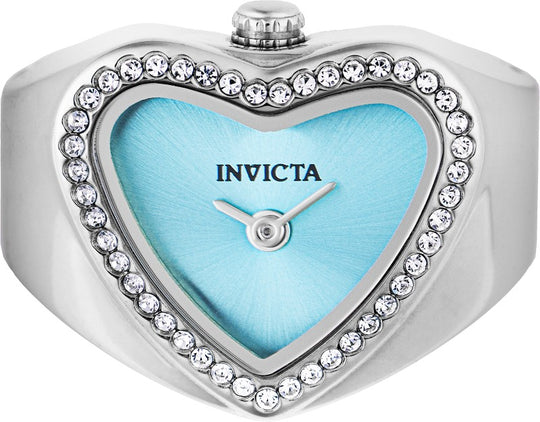 Invicta Women's 49573 Mini Quartz Light Blue Dial Ring Watch