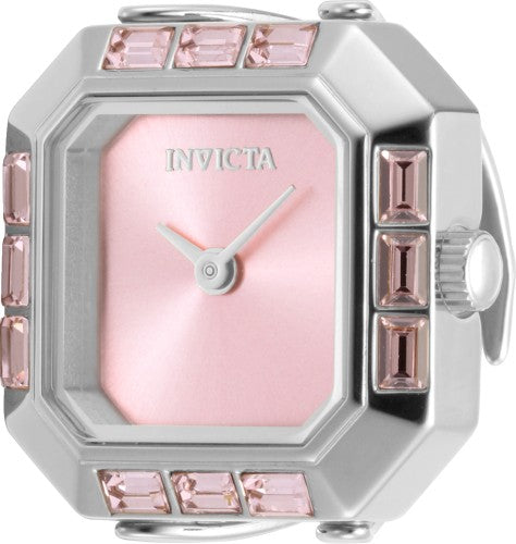 Invicta Women's 49581 Mini Quartz 2 Hand Pink Dial Ring  Watch