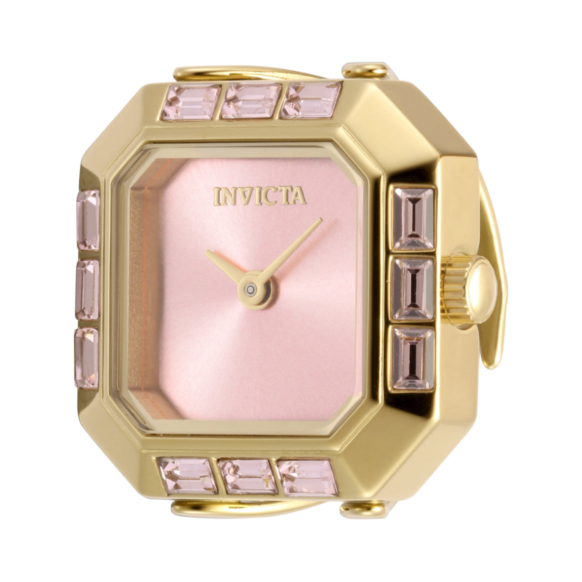 Invicta Women's 49586 Mini Ring Watch Quartz 2 Hand Pink Dial Watch