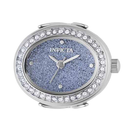 Invicta Women's 49596 Mini Quartz Blue Dial Ring Watch