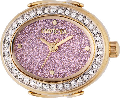 Invicta Women's 49600 Mini  Quartz 2 Hand Pink Dial Ring Watch