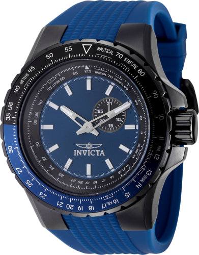 Invicta Men's 49722 Aviator Quartz VD72 Blue Dial Watch