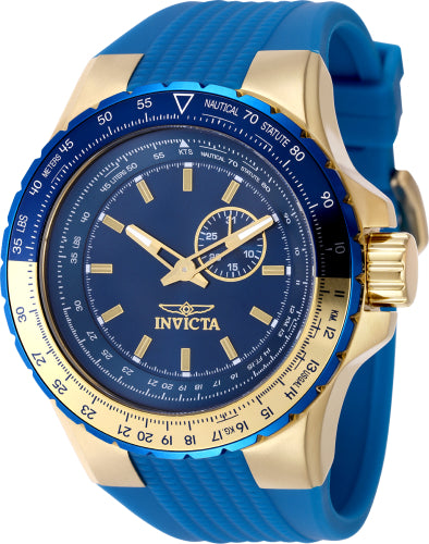 Invicta Men's 49732 Aviator Quartz VD72 Blue Dial Watch