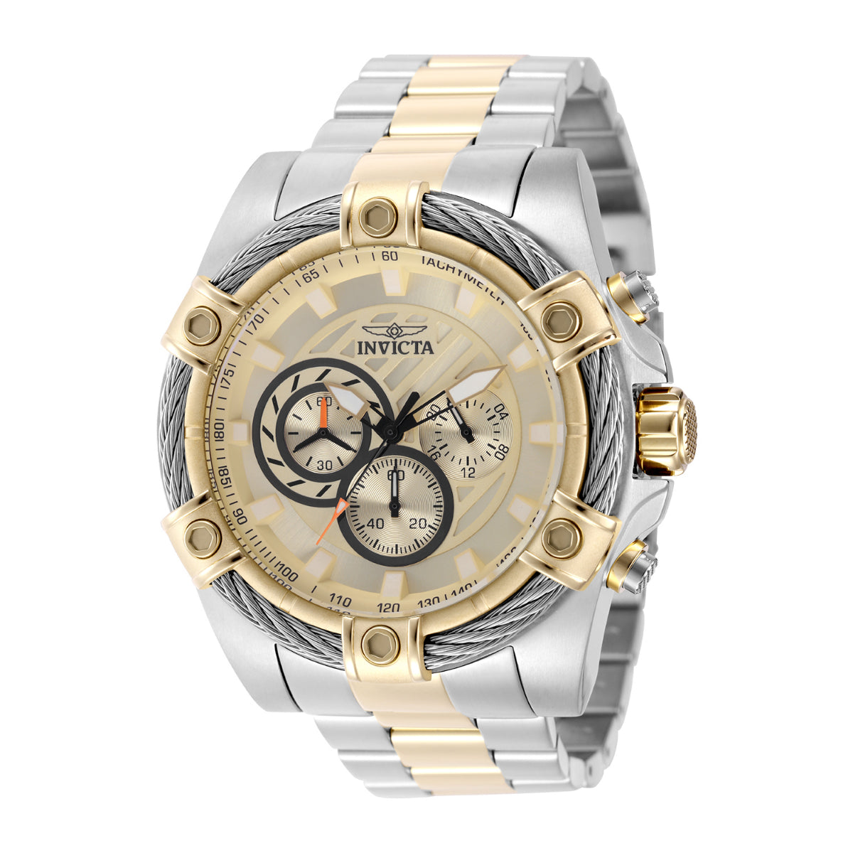 Invicta Men's 49747 Bolt Quartz VD54 Gold Dial Watch