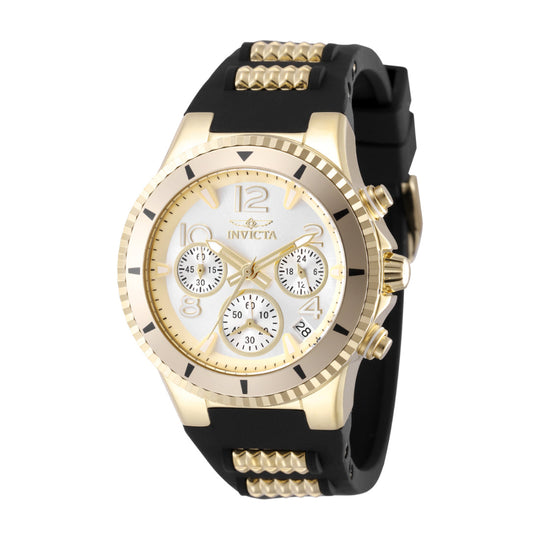 Invicta Women's 49804 Black, Gold Silicone Watch