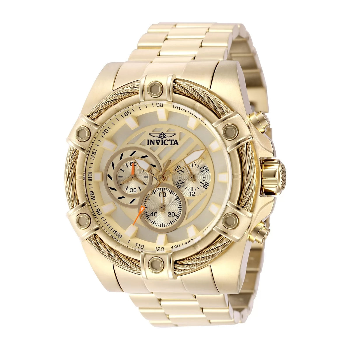 Invicta Men's 49815 Bolt Quartz VD54 Gold Dial Watch