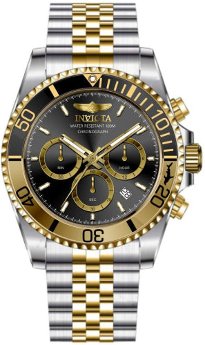 Invicta Men's 49837 Pro Diver Quartz Chronograph Black Dial Watch