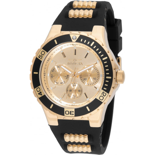Invicta Women's 49892 Black, Gold Silicone Watch
