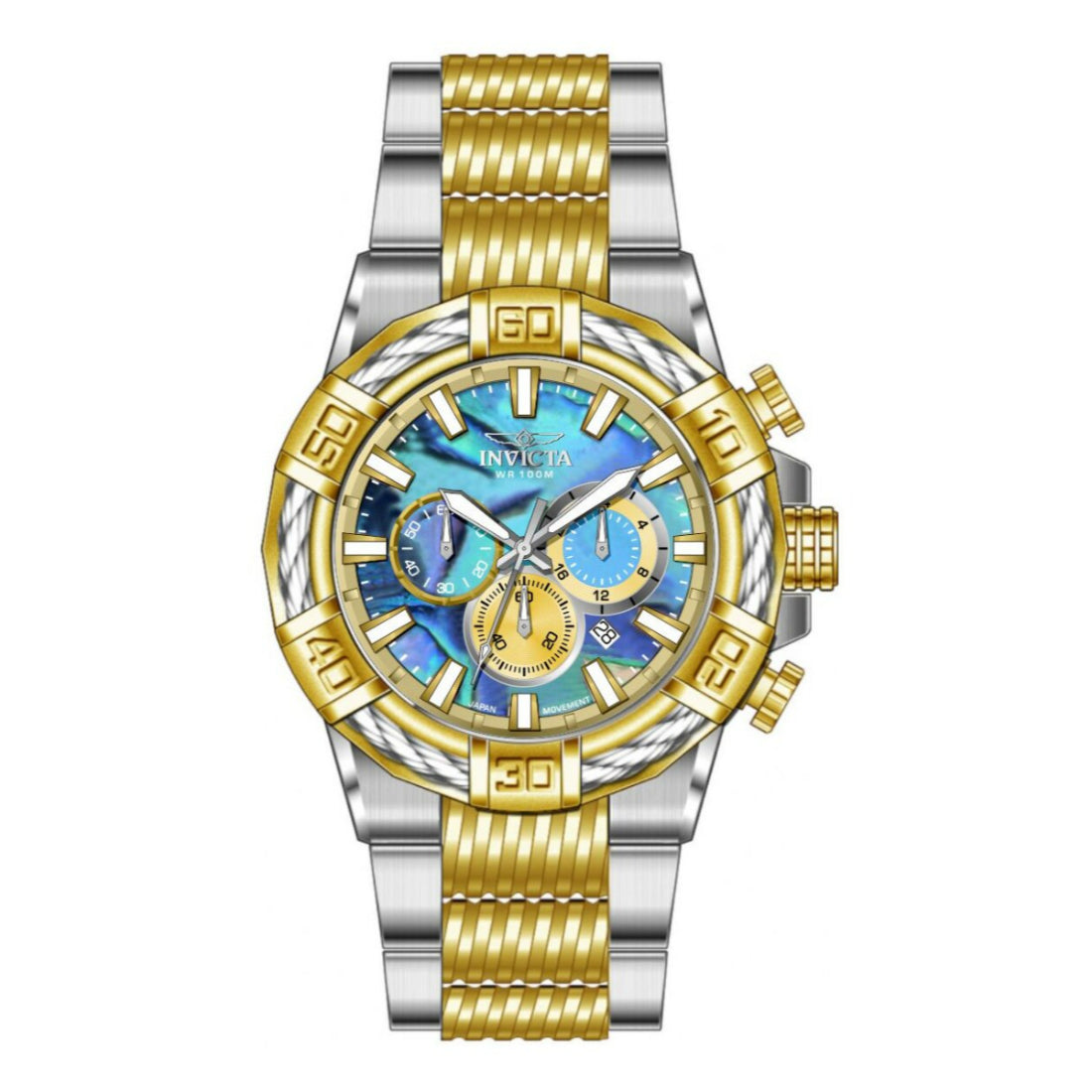 Invicta Men's 49898 Gold, Steel Stainless Steel Watch