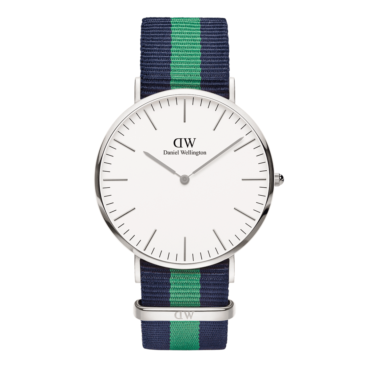 Daniel Wellington Warwick Unisex Blue and Green Strap Quartz Watch - DW00100019