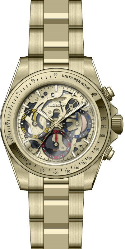 Invicta Men's 50271 Speedway Quartz VD54 Gold Dial Watch