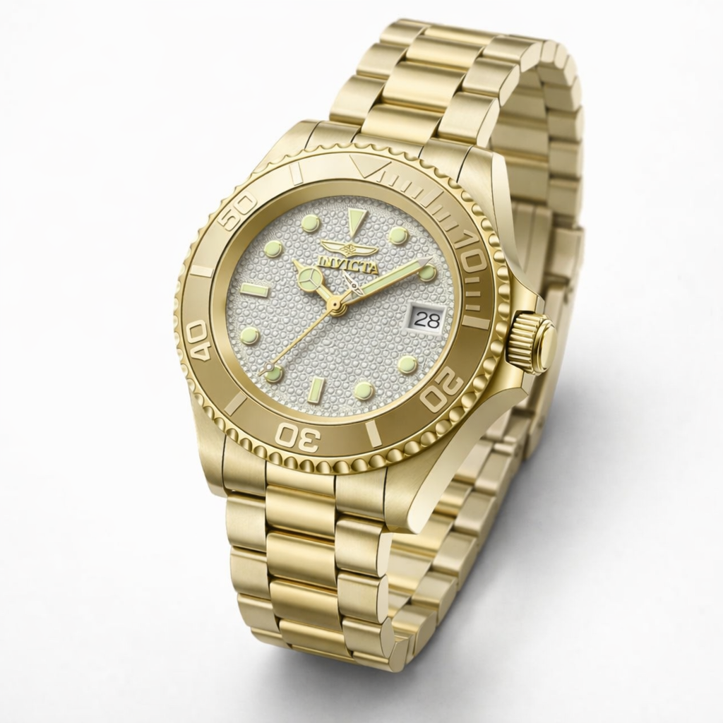 Invicta Men's 50281 Pro Diver Mechanical NH35 Silver Dial Watch
