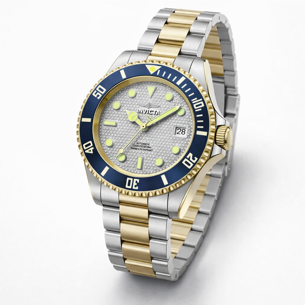 Invicta Men's 50283 Pro Diver Mechanical NH35 Silver Dial Watch