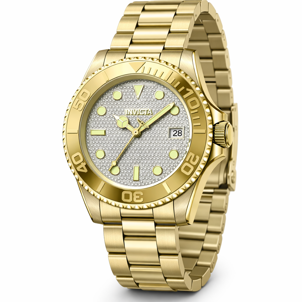 Invicta Men's 50285 Pro Diver Mechanical NH35 Silver Dial Watch