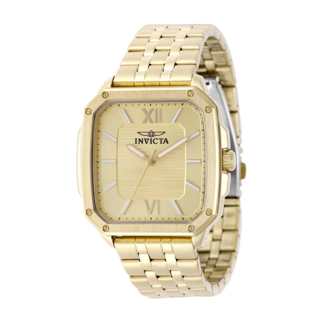 Invicta Men's 50358 Cuadro Quartz PC21 Gold Dial Watch