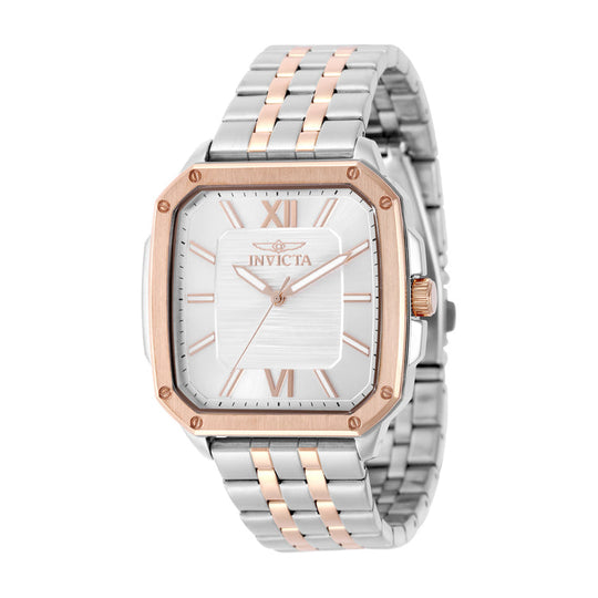 Invicta Men's 50360 Cuadro Quartz PC21 Silver Dial Watch