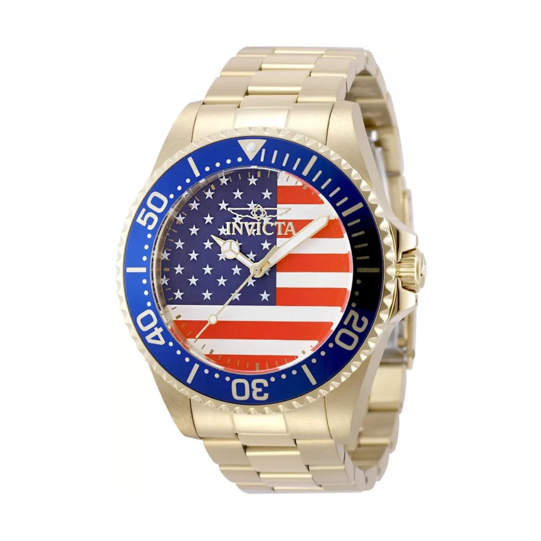 Invicta Men's 50416 Pro Diver Quartz PC21S Red, White, Blue Dial Watch