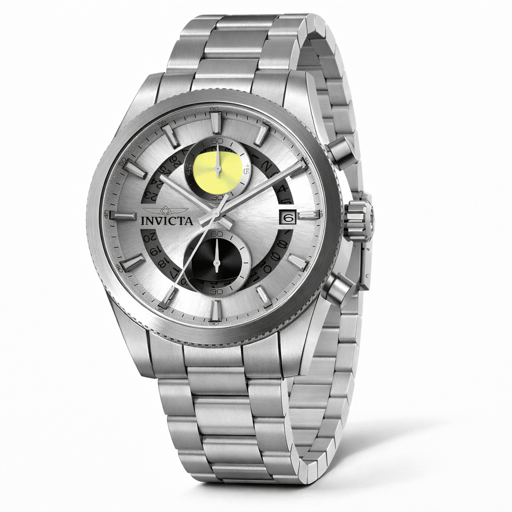 Invicta Men's 50437 Speedway Quartz VD51B Silver Dial Watch