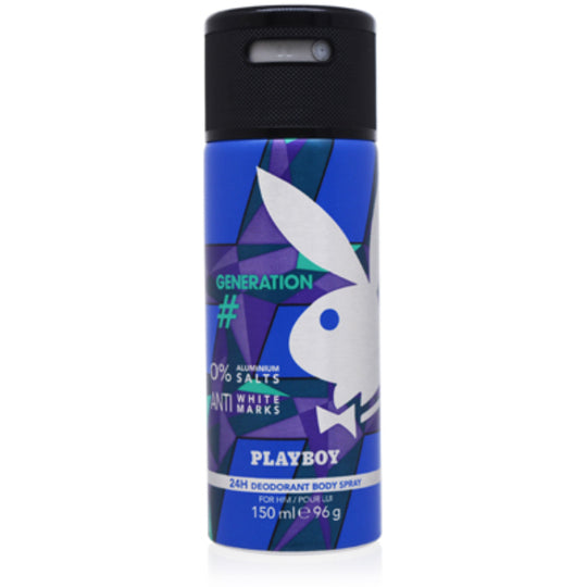 Playboy Generation Deodorant & Body Spray 5.0 oz (150 ml) for Men