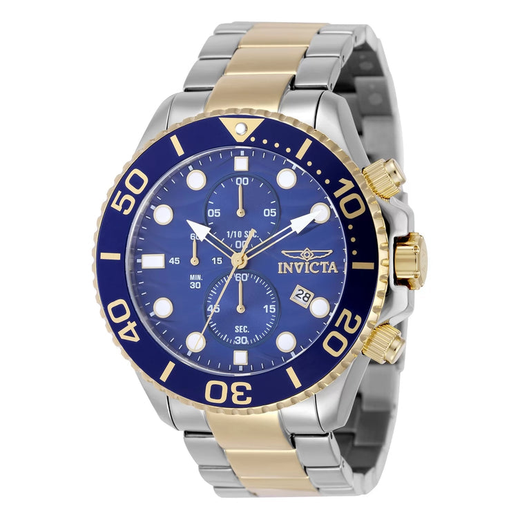 Invicta Men's 50224 Pro Diver Quartz VD57 Blue Dial Watch