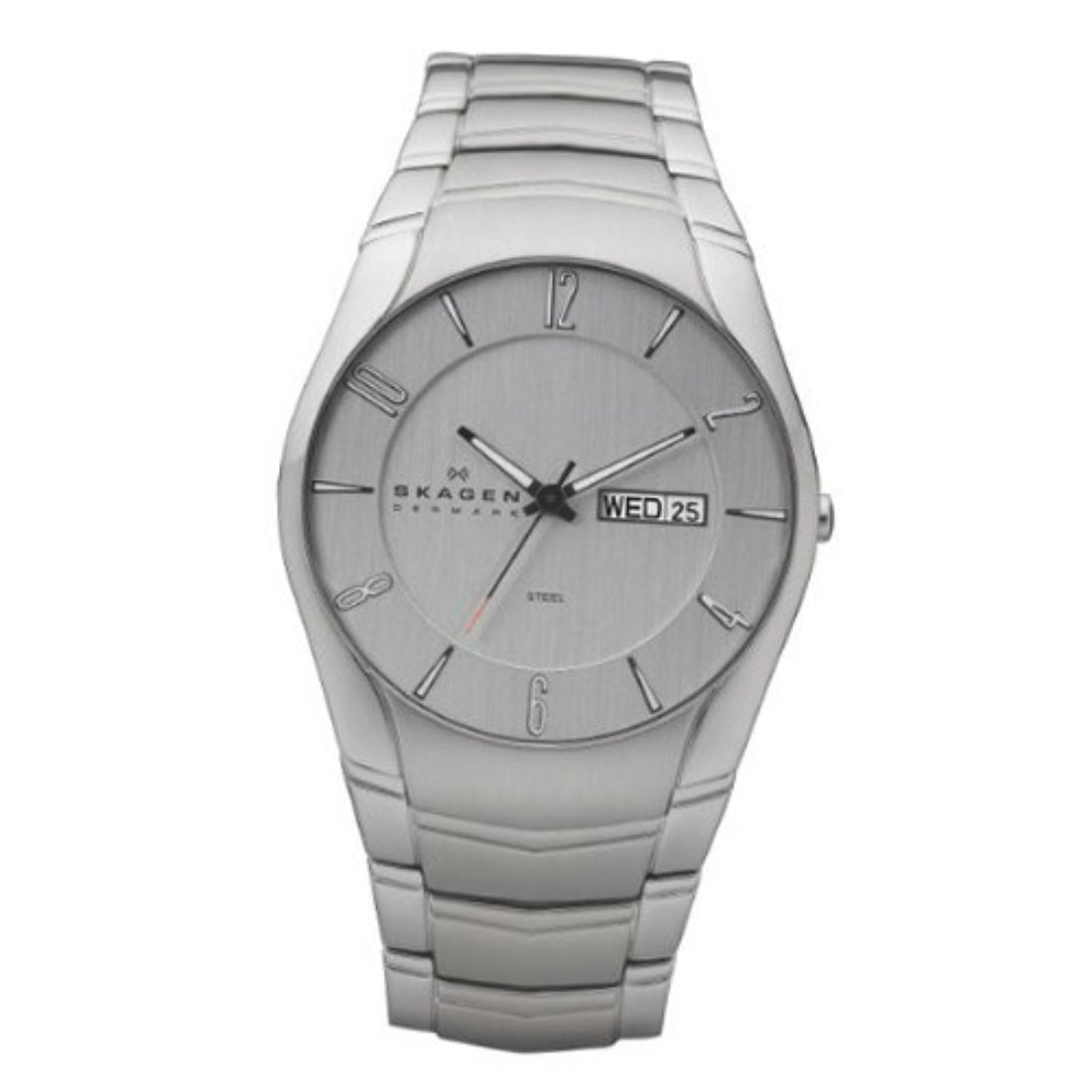 Skagen Steel Men's Silver Dial Stainless Steel Bracelet Quartz Watch 531XLSXC