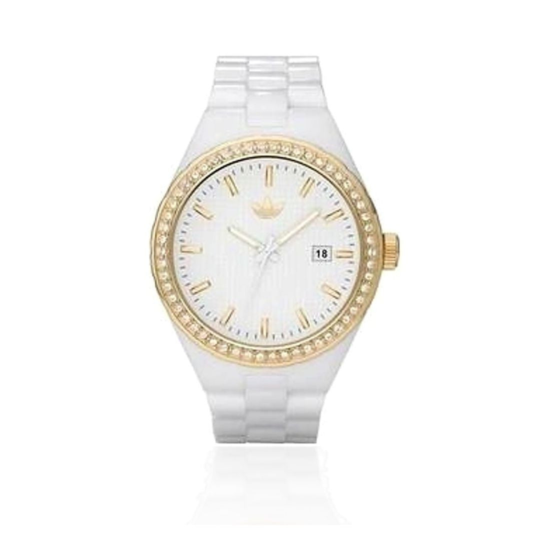 Adidas Cambridge Unisex White Strap Quartz Watch - ADH2127