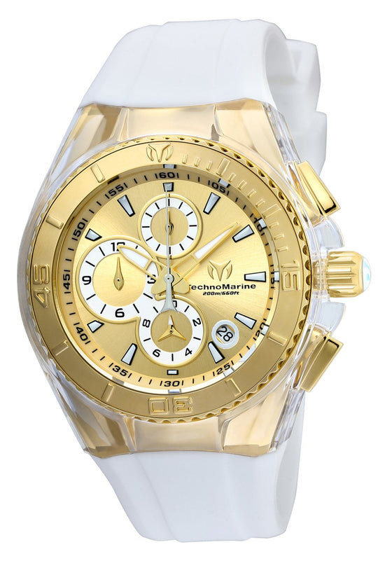 Technomarine Women's TM-115311 Cruise Original Quartz Multifunction Gold Dial Watch