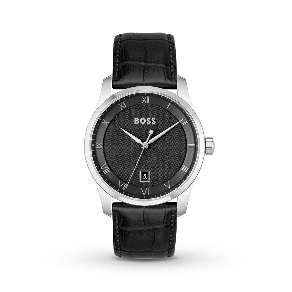 Hugo Boss Principle Men's Black Strap Quartz Watch - 58130064