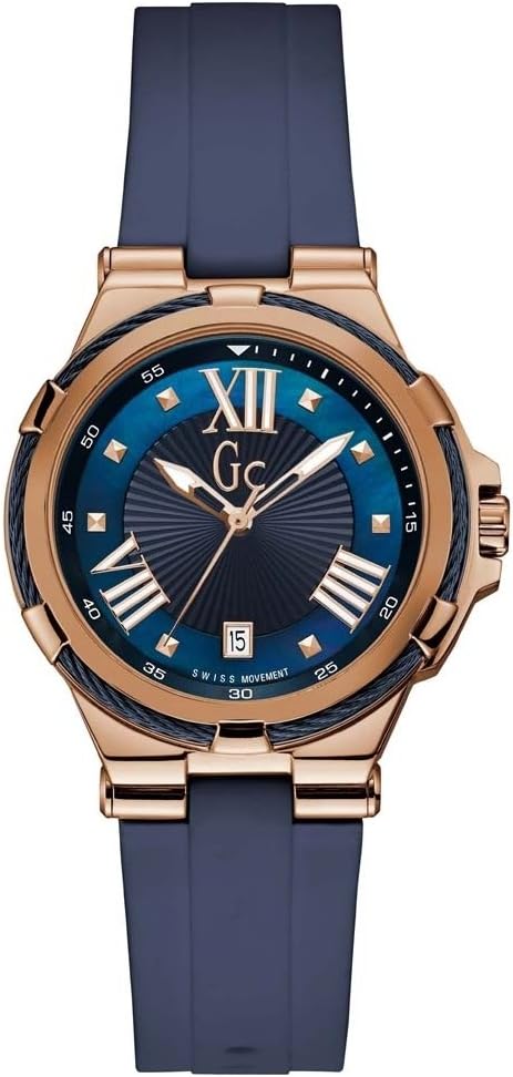 Guess Structura Women's Blue Strap Quartz Watch - Y34001L7