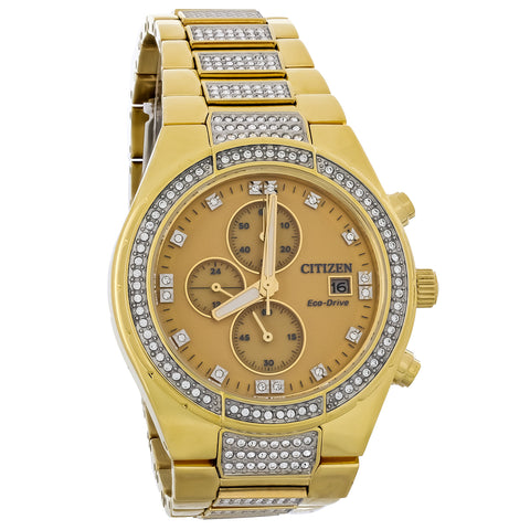 Citizen Corso  Men's Gold-tone Bracelet Quartz Watch - CA0752-66P