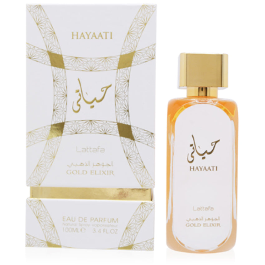 Hayaati Gold Elixir by Lattafa EDP Spray 3.3 oz (100 ml) Unisex