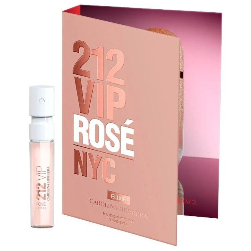 Carolina Herrera 212 Vip Rose Elixir Eau De Parfum Spray 0.05 OZ (1.5 ml) For Women