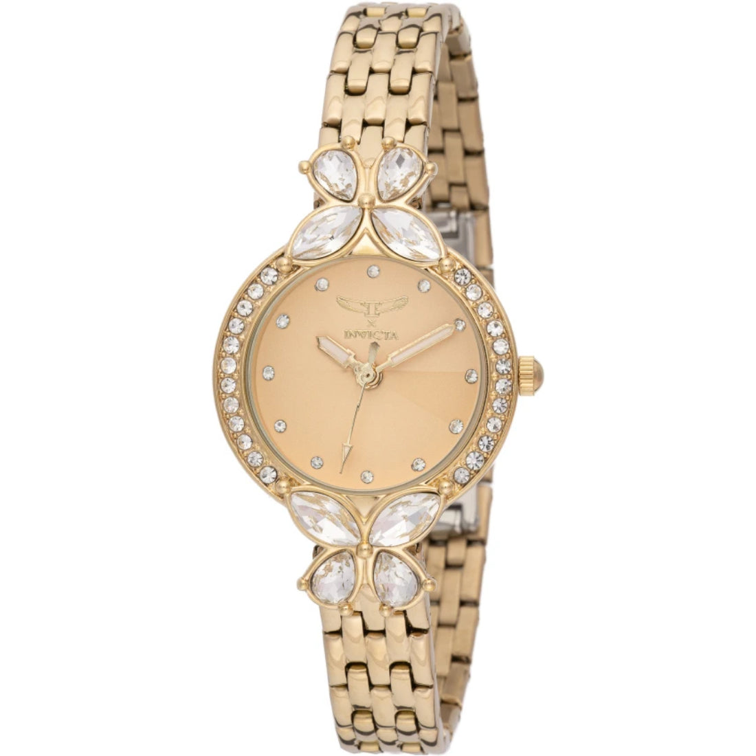 Invicta Women's 69094 Wildflower Quartz PC21S Gold Dial Watch