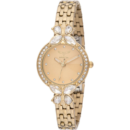 Invicta Women's 69094 Wildflower Quartz PC21S Gold Dial Watch