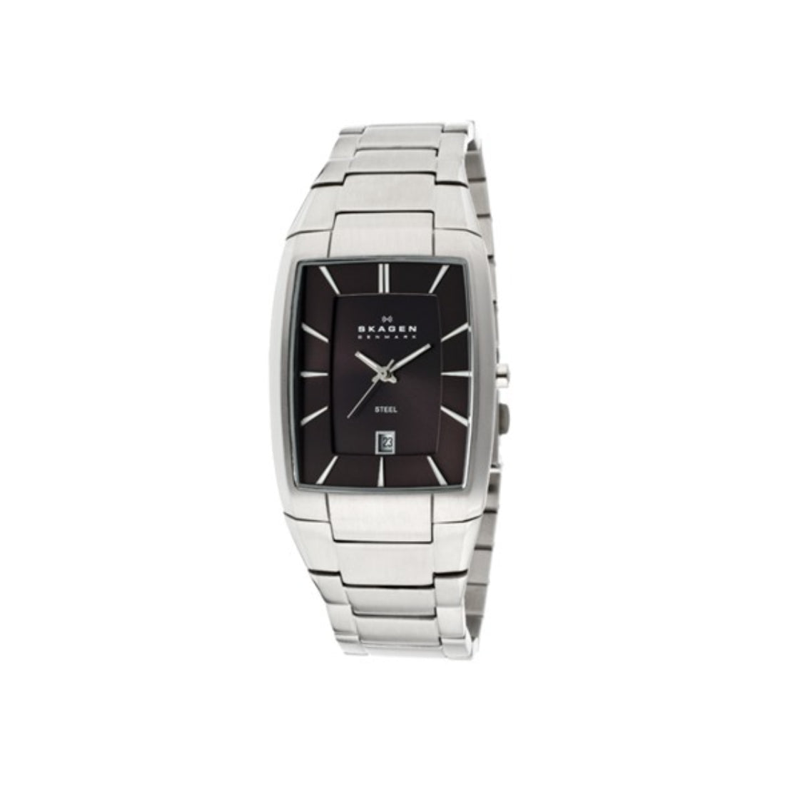 Skagen Classic Men's Black Dial Stainless Steel Bracelet Quartz Watch 690LSXB