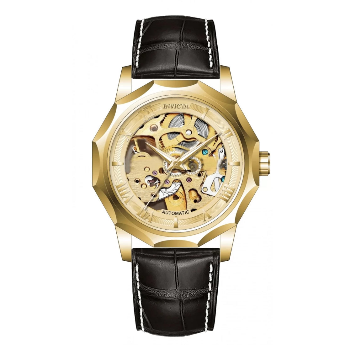 Invicta Men's 69123 Objet D Art Automatic LG0801B Gold Dial Watch
