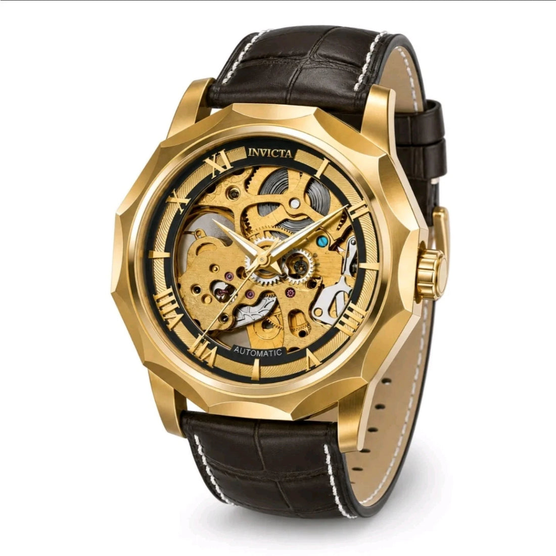Invicta Men's 69125 Objet D Art Automatic LG0801B Gold Dial Watch