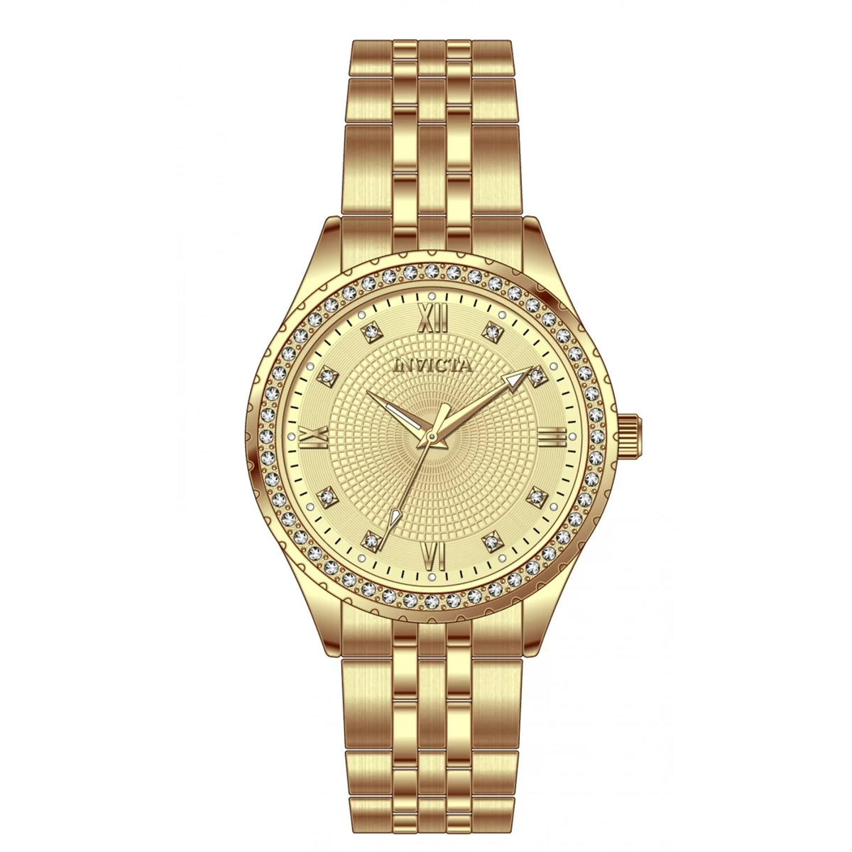 InvictaWomen's 69218 Specialty Quartz PC21S Gold Dial Watch