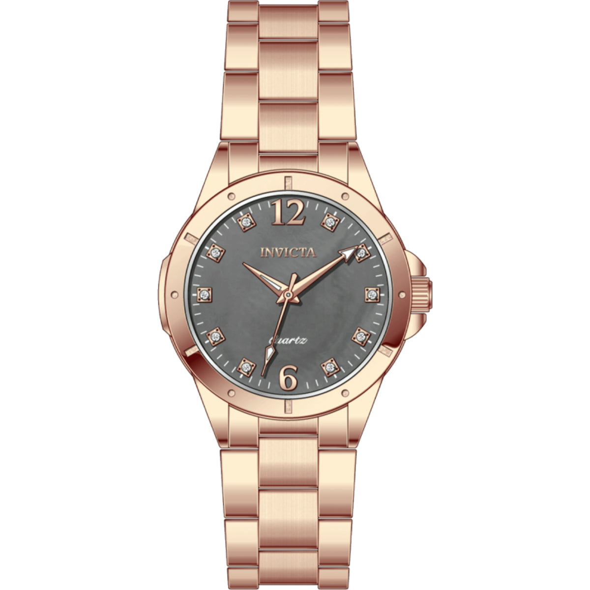 Invicta Women's 69349 Celestial Quartz PC21S Charcoal Dial Watch