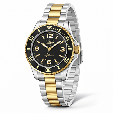 Invicta Men's 69477 Specialty Quartz PC21S Black Dial Watch