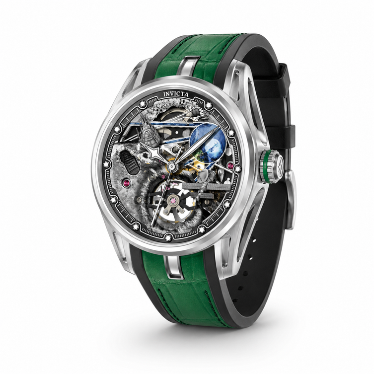 Invicta Men's 69528 Celestial Mechanical jh3107 Steel Dial Watch