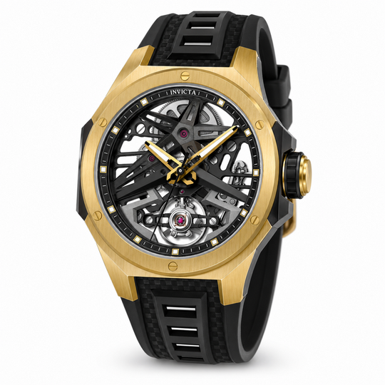 Invicta Men's 69538 Celestial Mechanical 1a07 Gold Dial Watch