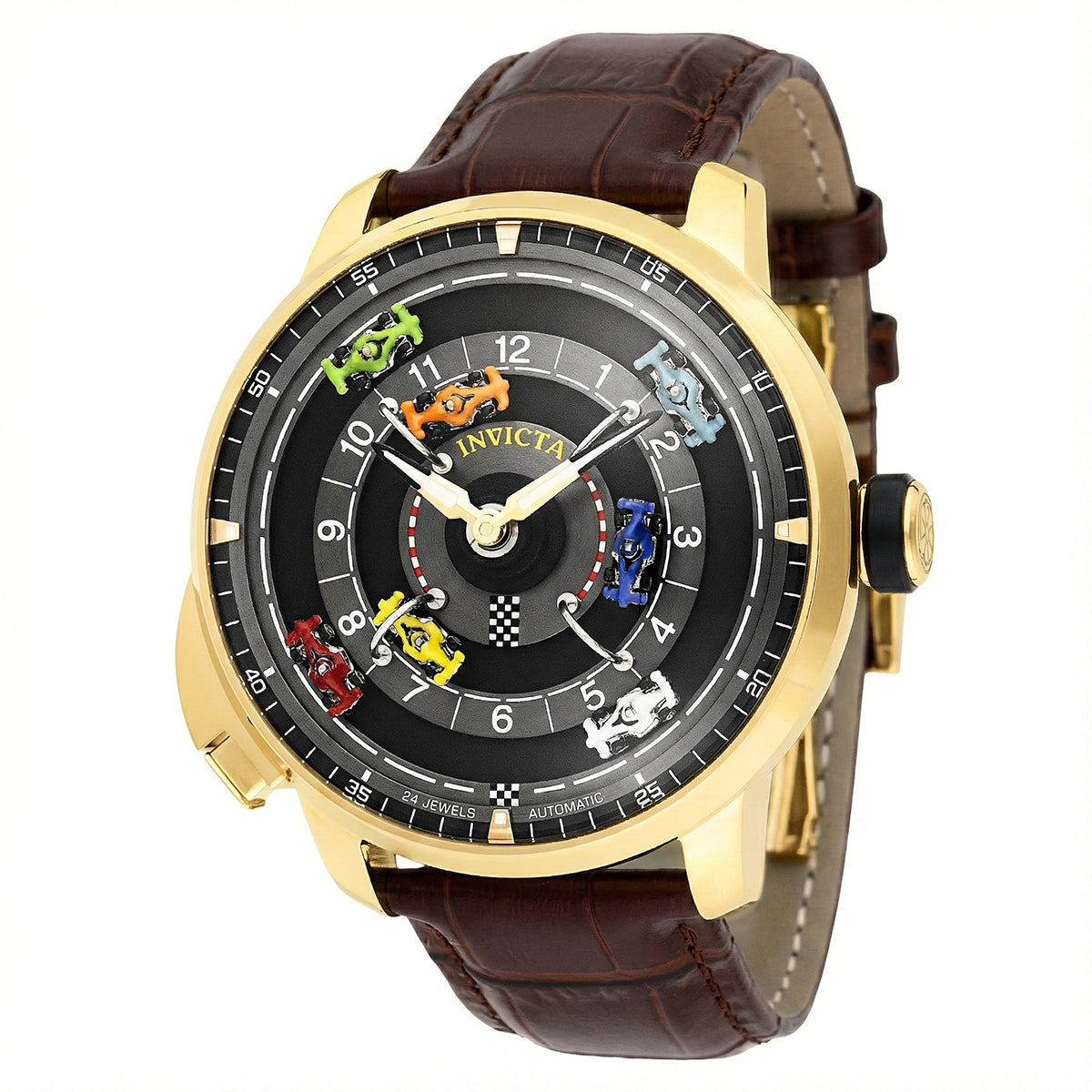 Invicta Men's 69636 Invicta Racing Automatic NH35A Silver Dial Watch