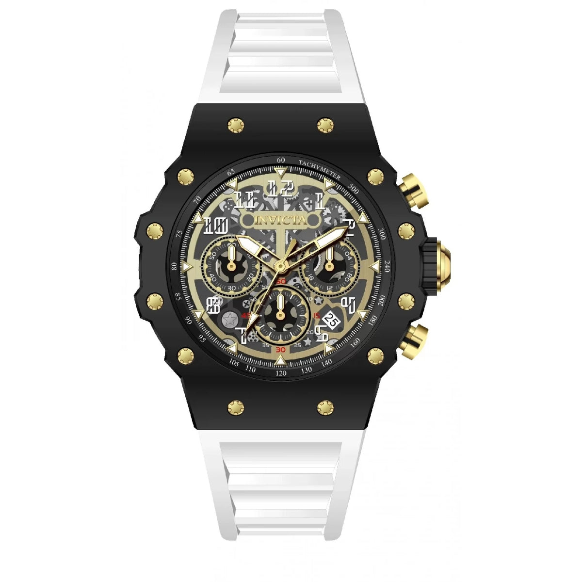 Invicta Men's Invicta Racing Quartz MG53 Gold Dial Watch